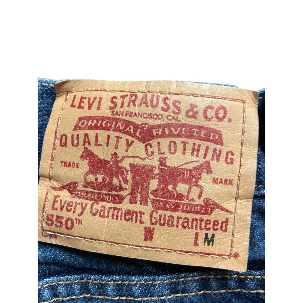 Vintage y2k Levi’s 550 Relaxed Fit Tapered Jeans Women’s Dark Wash-size 28 x 30 - Picture 6 of 6